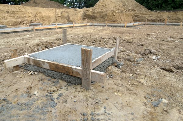 Concrete Footer Pouring