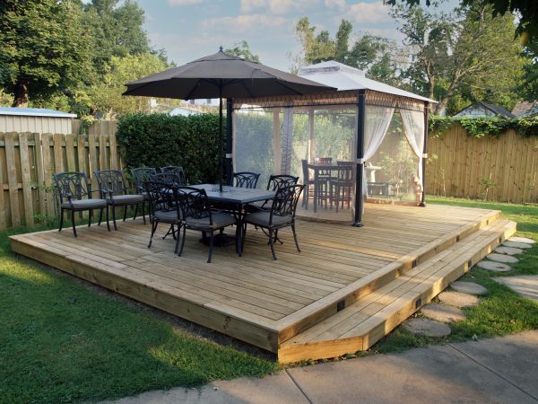 Backyard Deck Installation