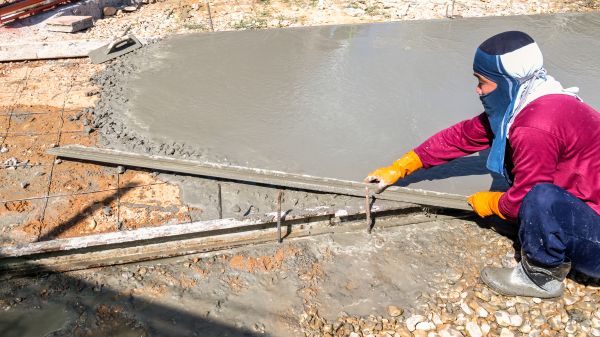 Cement Sidewalk Installation