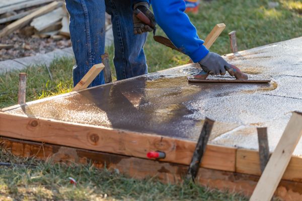 Backyard Slab Construction