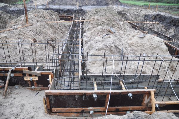 Concrete Footer Pouring