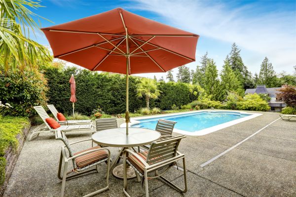 Backyard Concrete Paving