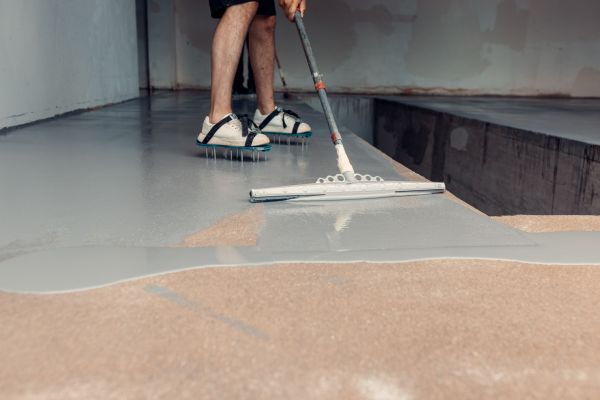 Basement Floor Epoxy Sealing