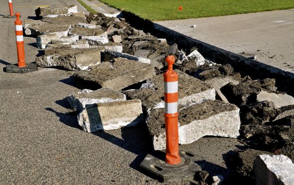 Concrete Curb Cutting